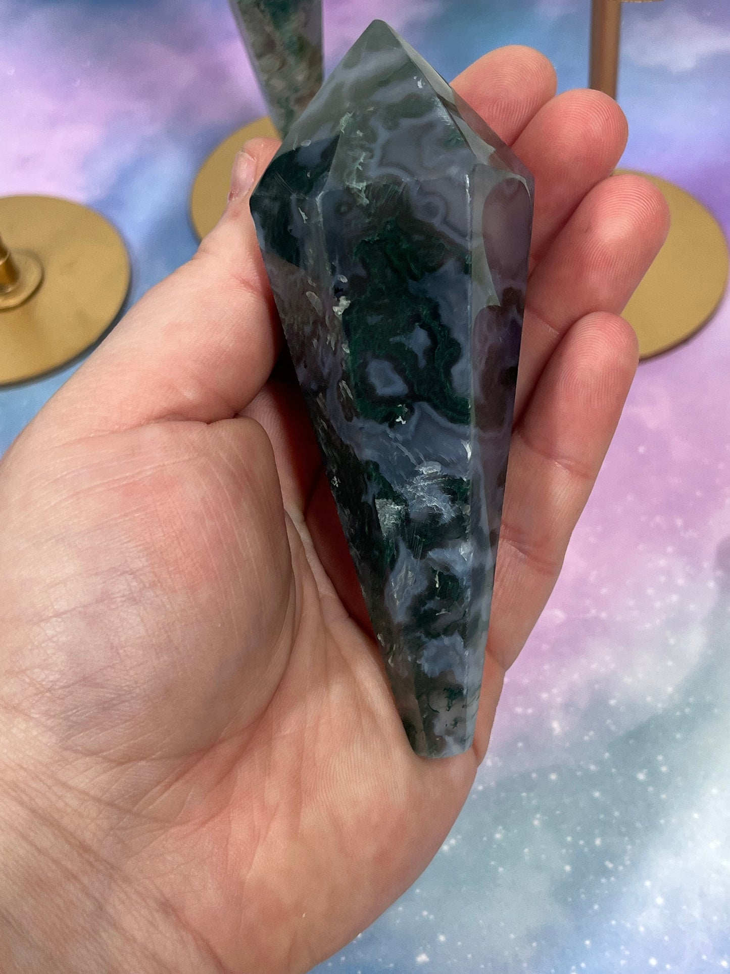 Moss Agate Wands