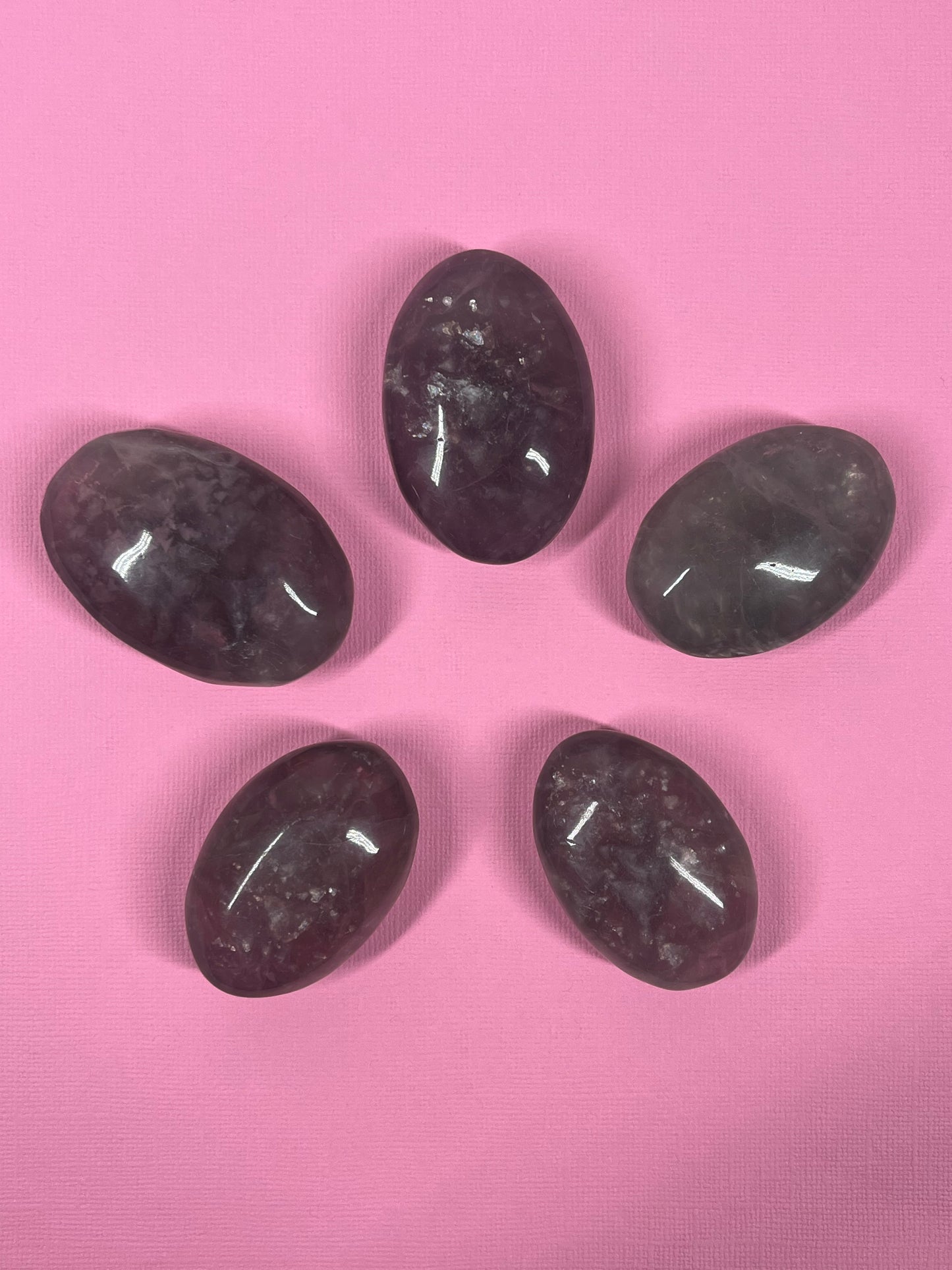 Mica Fluorite Palm Stones