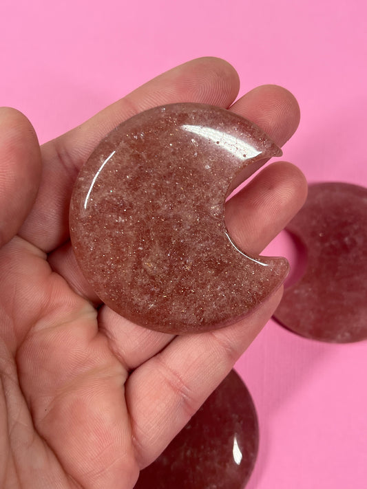 Strawberry Quartz Moons