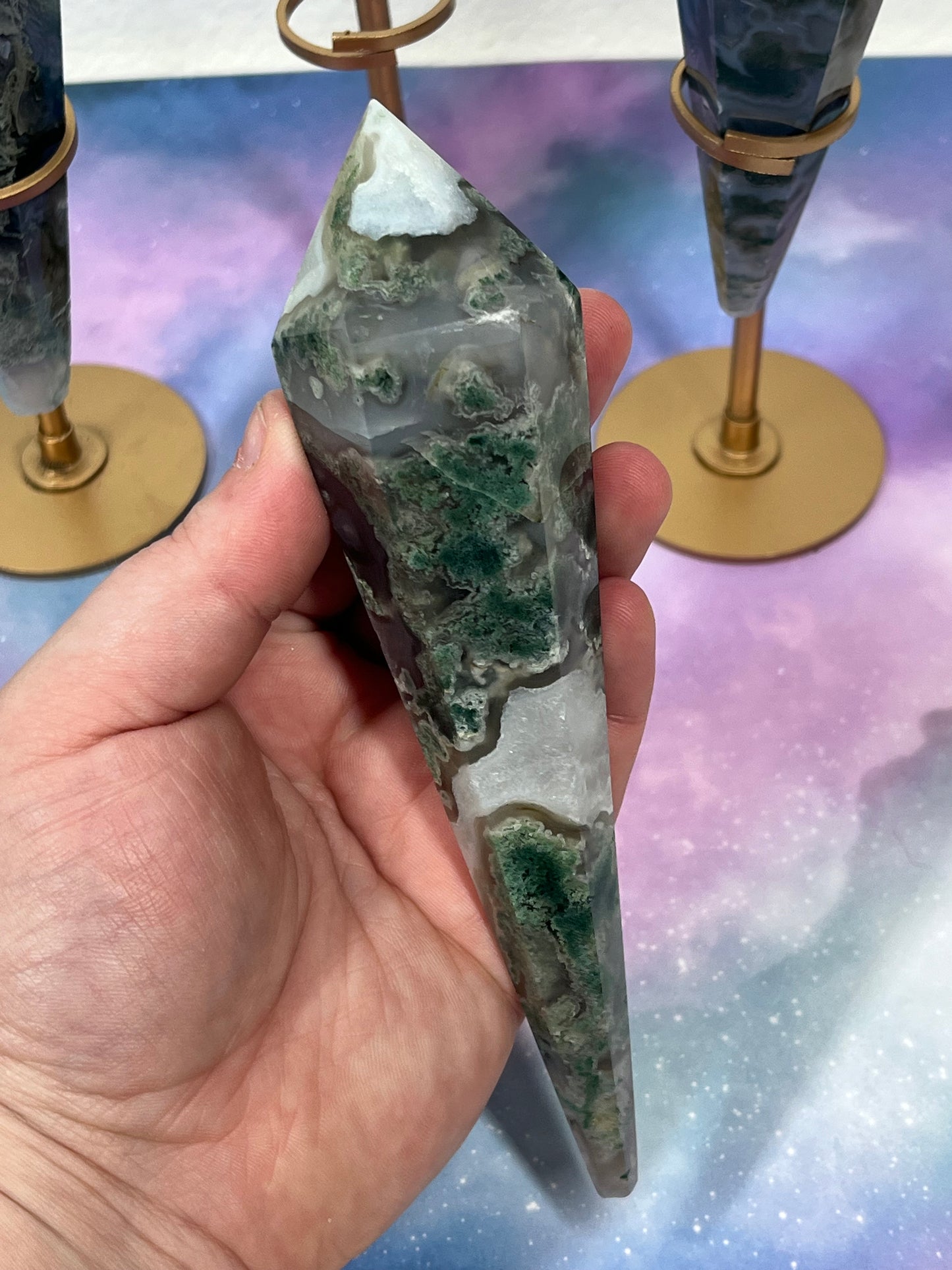 Moss Agate Wands