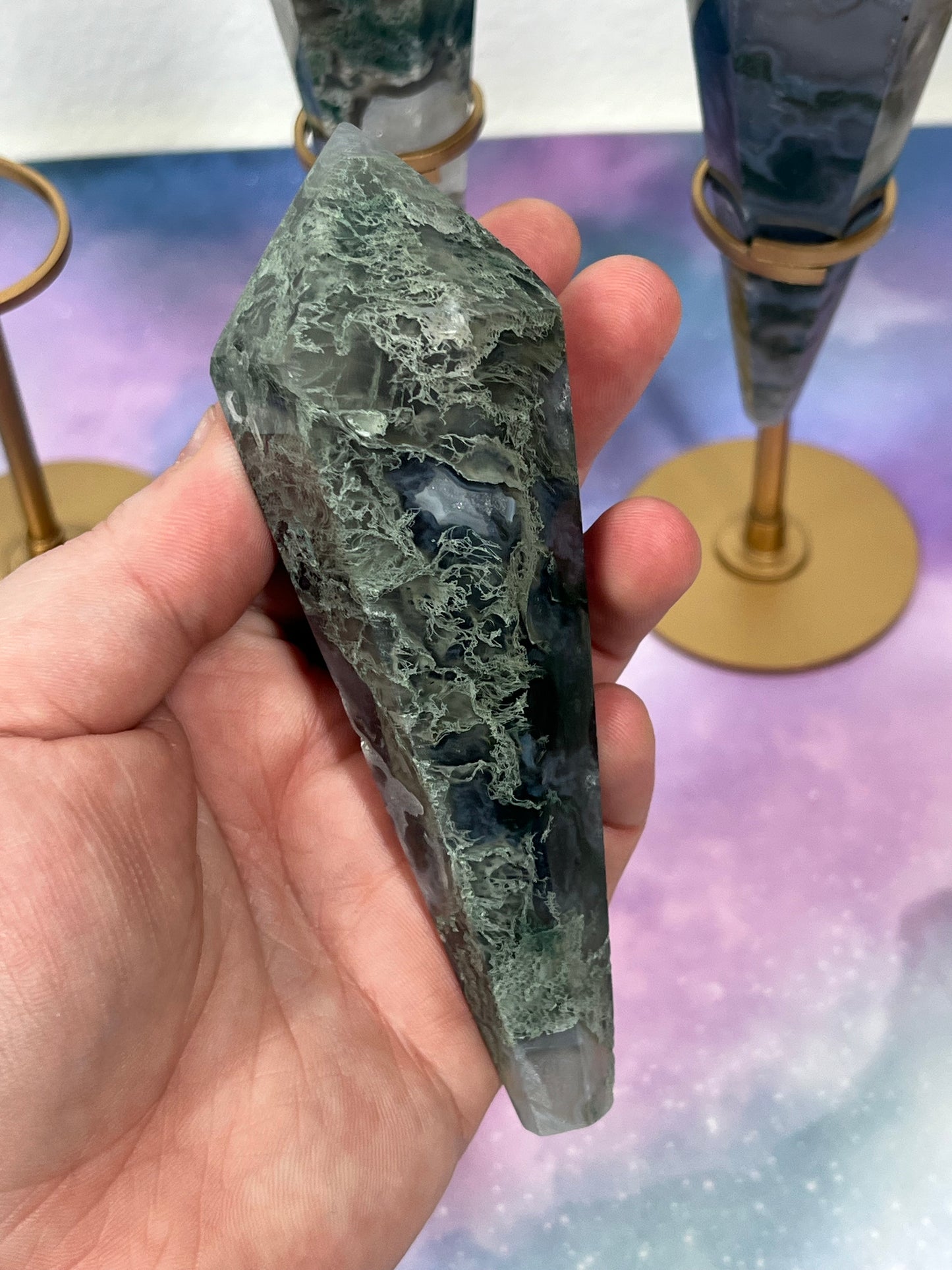 Moss Agate Wands